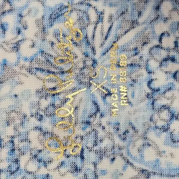 Lilly Pulitzer Dress Blue Blooming Together Flowers Size XS - Picture 4 of 9